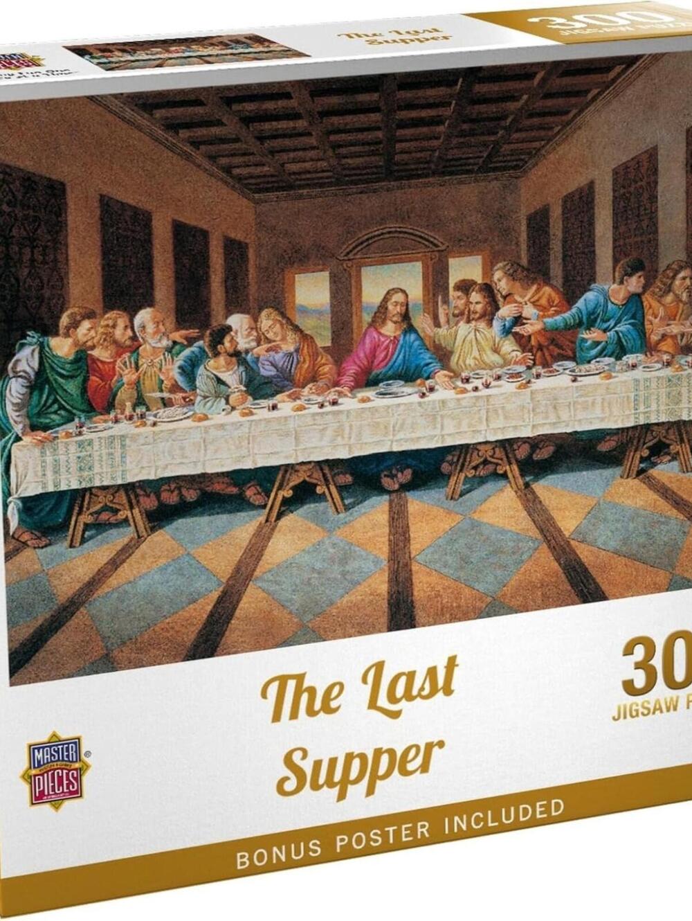 New Sealed Master Pieces The Last Supper 300 Piece Jigsaw Puzzle